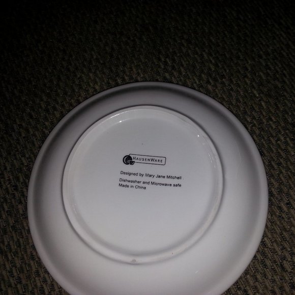 4 Vtg HAUSENWARE Plate DESIGNER MARY JANE MITCHEL - Picture 5 of 5